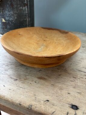 Vintage Wooden Bowl - Warm Honey Brown Farmhouse, Country, Cottage Beach